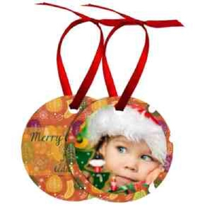 Photo of 2.75" Gloss White Aluminum Round Ornament