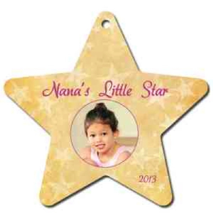 Photo of 3.98" X 3.81" Gloss White Aluminum Star Ornament