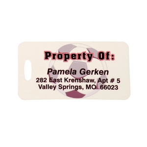 Photo of 3x5.5 Sport Bag Tag