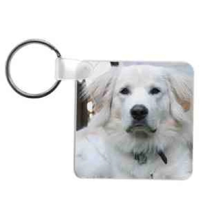 Photo of 2.25 Inch Full Color Square Key Chain
