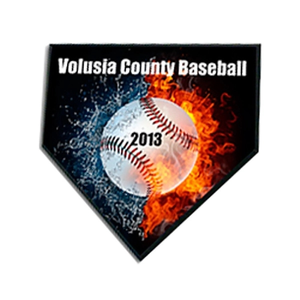 Photo of 10 X 10 Home Plate Full Color Plaque With Black Edge