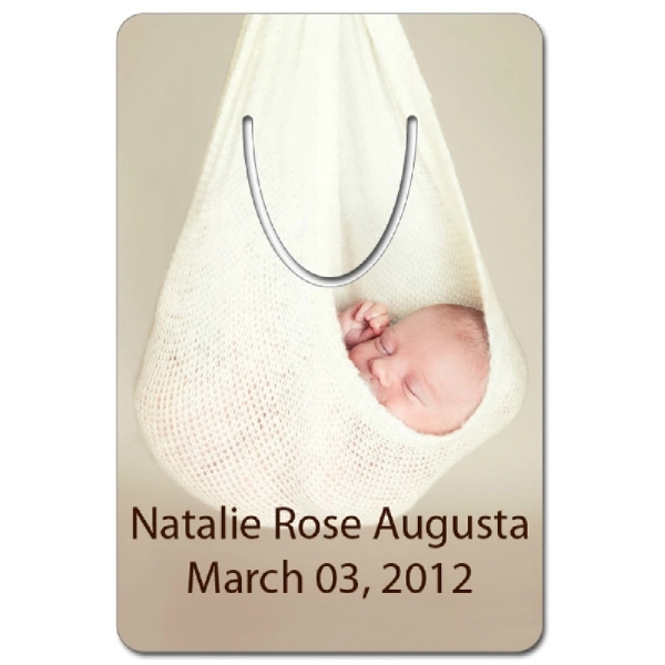 White color option for 2 X 3 White Full Color Aluminum Book Mark