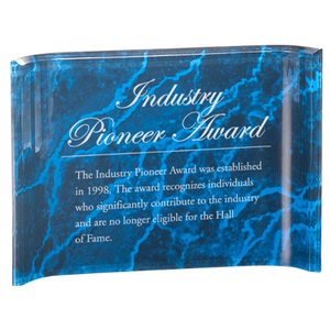 Photo of Marbleized Acrylic Crescent Awards