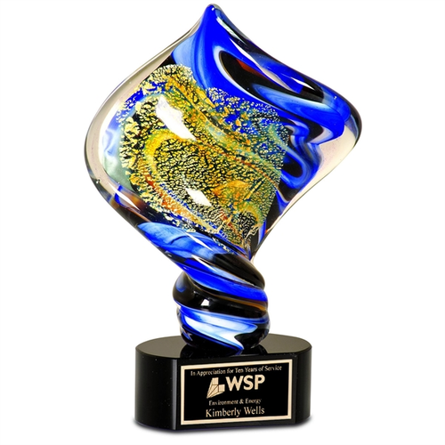 Photo of 11" Diamond Twist Art Glass