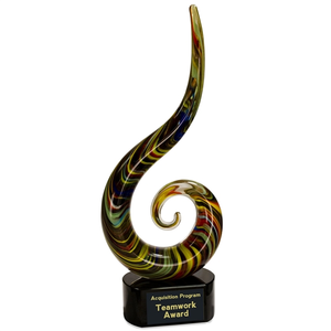 Photo of 15 1/2" Color Swoop Art Glass