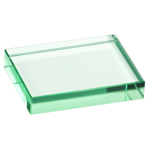 Main photo of 4" X 3" Jade Glass Paperweight