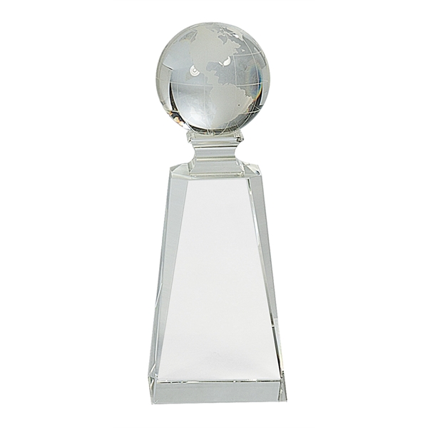 Clear color option for 7 3/4" Crystal Globe On Clear Tower