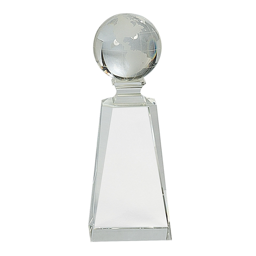 Main photo of 7 3/4" Crystal Globe On Clear Tower
