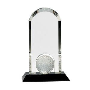 Photo of 9" Clear Crystal Dome With Inset Golf Ball
