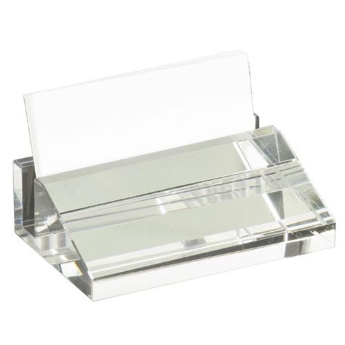 Main photo of 4" X 2 1/2" Crystal Business Card Holder