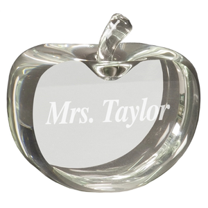 Photo of 3 1/2" X 3 3/4" Flat Crystal Apple