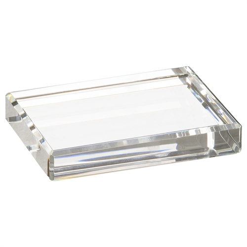 Main photo of 4" X 3" Crystal Rectangle Paperweight