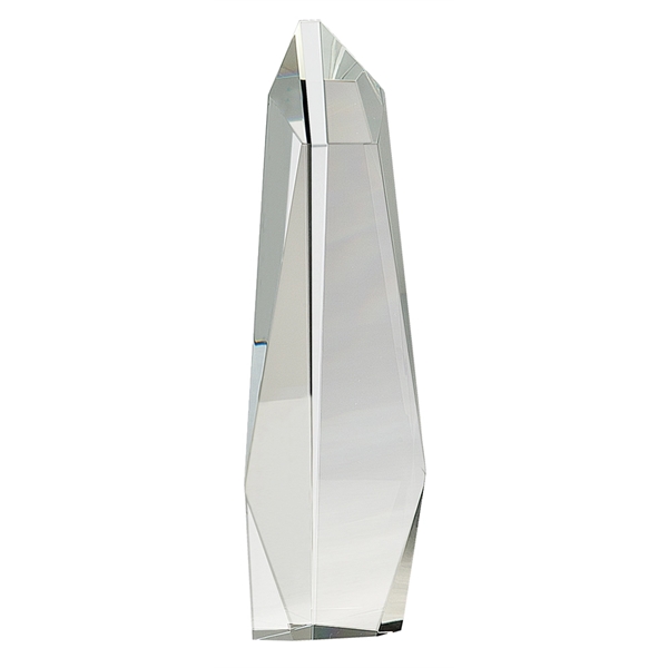 Clear color option for 12" Clear Crystal Facet Slant Top Tower