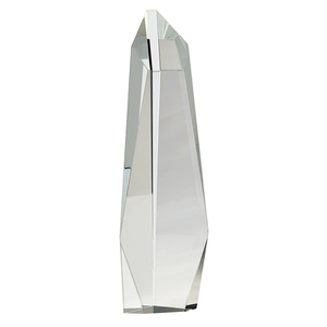 Photo of 12" Clear Crystal Facet Slant Top Tower