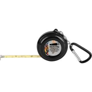 Photo of 6ft Black Tape Measure Keychain