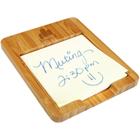 3 5/8 X 4 .5 Bamboo Desk Note Holder