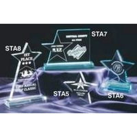 71/4" X 5 1/4" Clear Star Page Acrylic With 71/2" Base