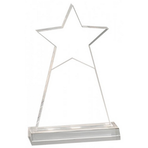 Photo of 4 3/4" X 8" Jade Star Obelisk Acrylic With 5 3/4" Base
