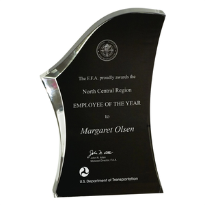 Photo of 8" Black/Blue Luminary Surge Acrylic