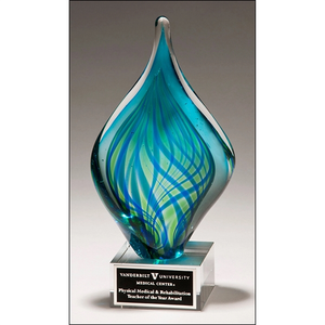 Photo of Blue And Green Art Glass Twist
