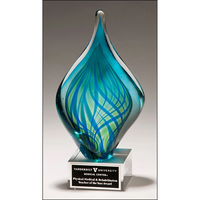 Blue And Green Art Glass Twist