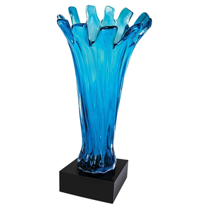 Photo of 12 1/2" Blue Cup Art Glass