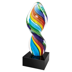 Photo of 10 1/2" Rainbow Twist Art Glass