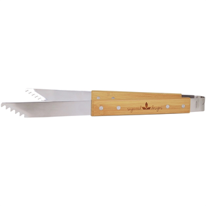 Photo of 14" Bamboo Barbeque Tongs