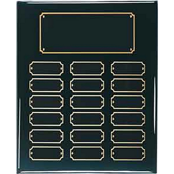 Black color option for 18 Plate Black Piano Finish Completed Perpetual Plaque