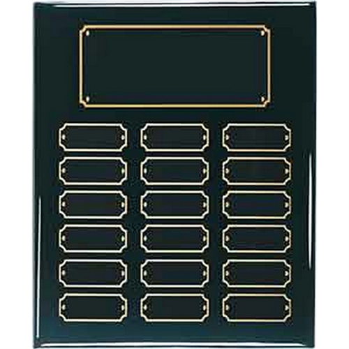 Main photo of 18 Plate Black Piano Finish Completed Perpetual Plaque