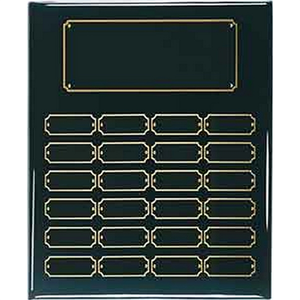 Photo of 24 Plate Black Piano Finish Completed Perpetual Plaque