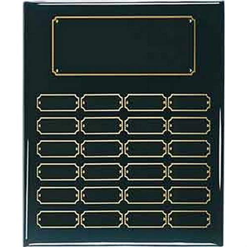 Main photo of 24 Plate Black Piano Finish Completed Perpetual Plaque