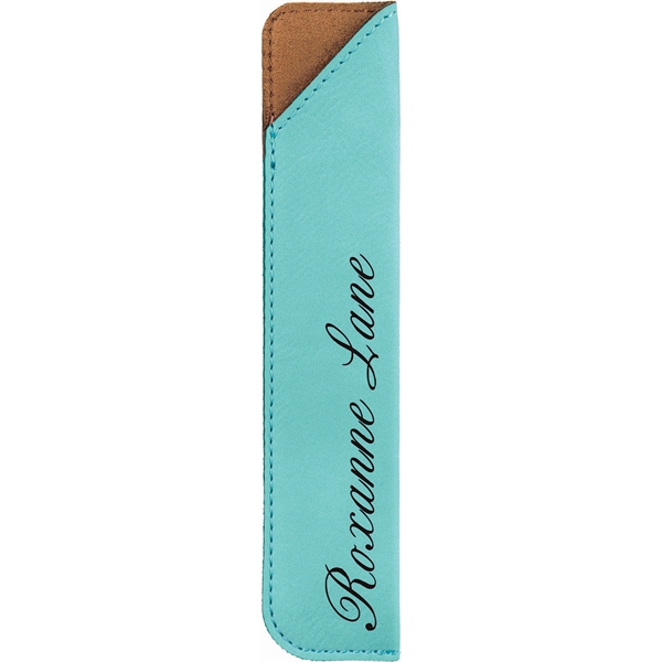 Teal color option for 6 1/4" Teal Laser Engraved Leatherette Pen Sleeve