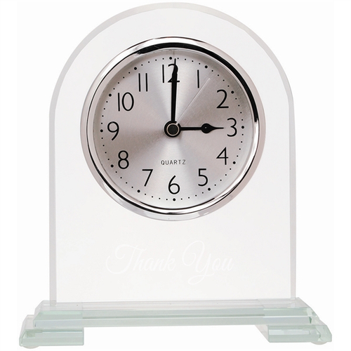 Main photo of 6 1/2" Arch Glass Clock