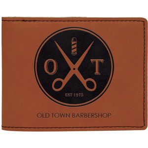 Photo of 4.5x3.5 Rawhide Leatherette Billfold Wallet