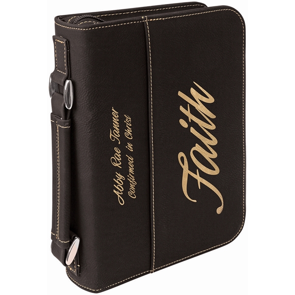 Black/Silver color option for 6.75" X 9.25" Black/Gold Leatherette Book Cover