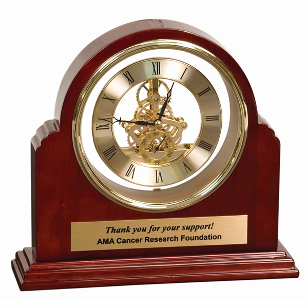 Brown color option for 9 1/4" X 9" Grand Piano Step Arch Clock