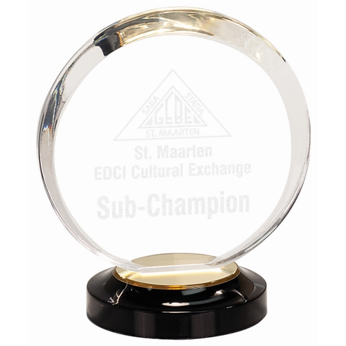 Main photo of 7" Gold Halo Acrylic Award