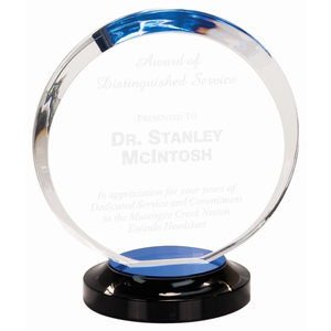 Photo of 8" Blue Halo Acrylic Award