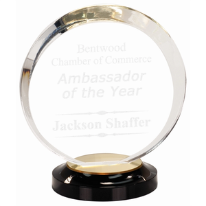 Photo of 8" Gold Halo Acrylic Award