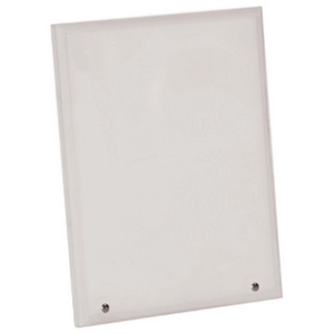 Photo of 7" X 10" Sublimatable Vertical Glass With 2 Silver Pins