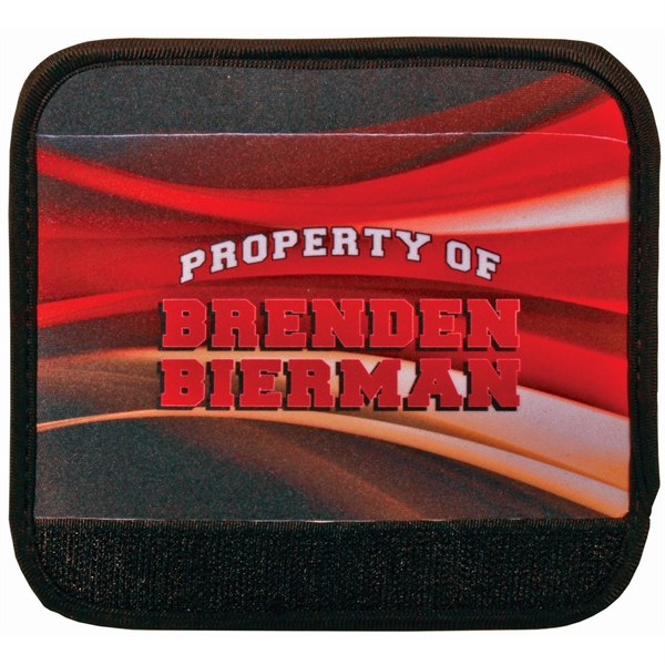 White/Black color option for 5 3/4" X 5 1/2" Sublimatable Luggage Handle Wrap