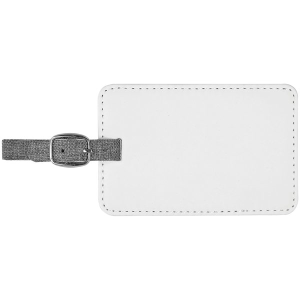 White color option for 4 1/4" X 2 3/4" Subli Tru Luggage Tag