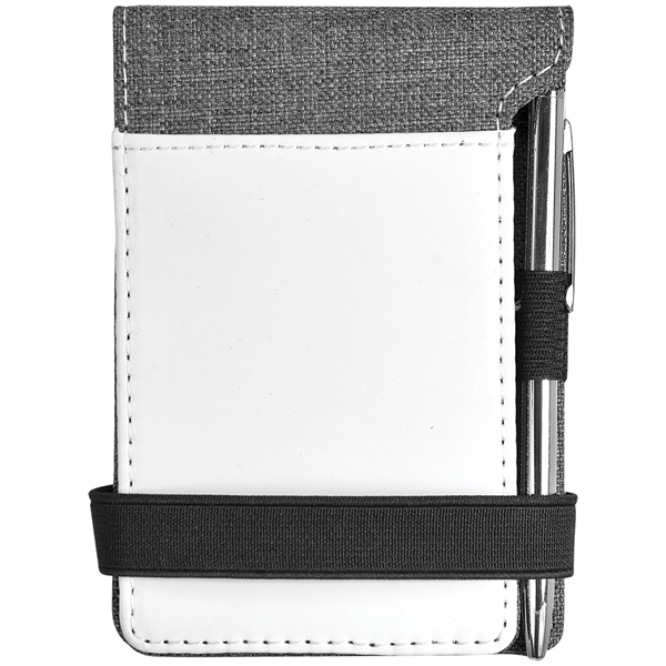 White/Gray color option for 3 1/4" X 4 3/4" Subli Tru Mini Notepad With Pen