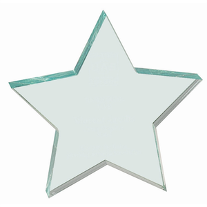 Photo of 5" X 5" Jade Star Acrylic Paperweight