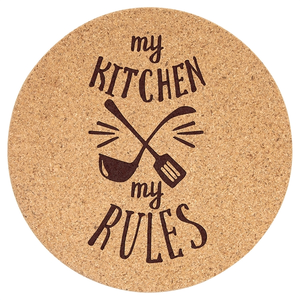 Photo of 7 1/2" Round Cork Trivet