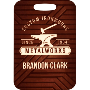 Photo of 2.75" X 4" Aluminum Luggage Tag