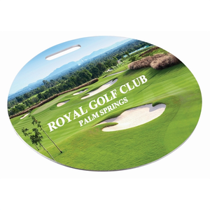Photo of 3.5" Round Aluminum Luggage Tag