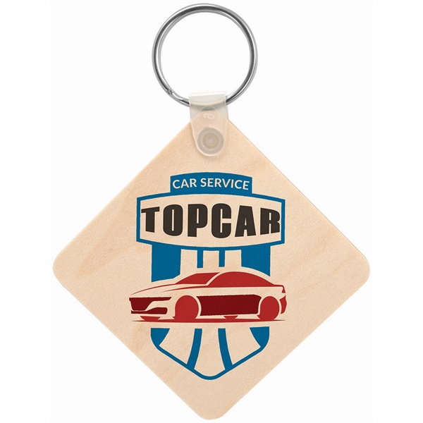 White color option for Maple  Keychain
