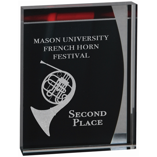 Main photo of 5 1/4" X 6 1/2" Luster Acrylic Standup Plaque